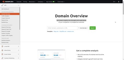semrush dokumentation.